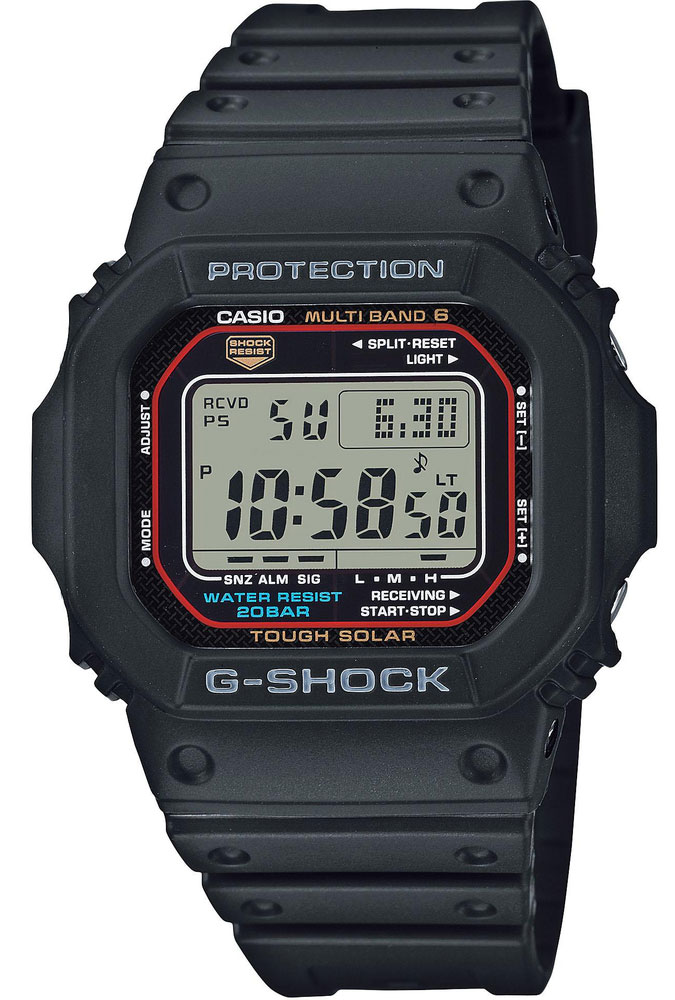カシオ G-SHOCK GW-M5610U 3495 ブラック Casio G-Shock G-Classic GW-M5610U-1ER | Laikrodis su Saulės